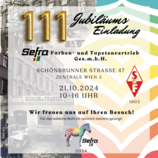 Großes Jubiläum bei Sefra – 111 Jahre Erfolgsgeschichte!