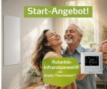 Weltpremiere: Das erste Autarkie‑Infrarotpaneel® von easyTherm®